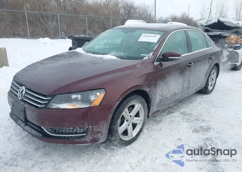 2013 Volkswagen Passat 2.5L Se from USA, damaged, VIN 1VWBH7A34DC006243